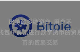 比特派多链资产 用户不错在钱包中奏凯进行数字货币的贸易交易