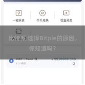 比特派 选择Bitpie的原因，你知道吗？