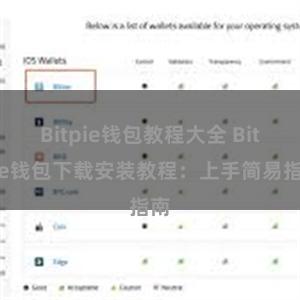 Bitpie钱包教程大全 Bitpie钱包下载安装教程：上手简易指南