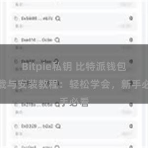 Bitpie私钥 比特派钱包下载与安装教程：轻松学会，新手必看