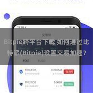 Bitpie跨平台下载 如何通过比特派(Bitpie)设置交易加速？