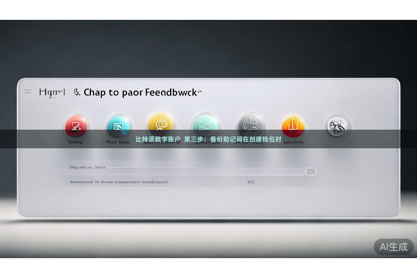 比特派数字账户  第三步：备份助记词在创建钱包时